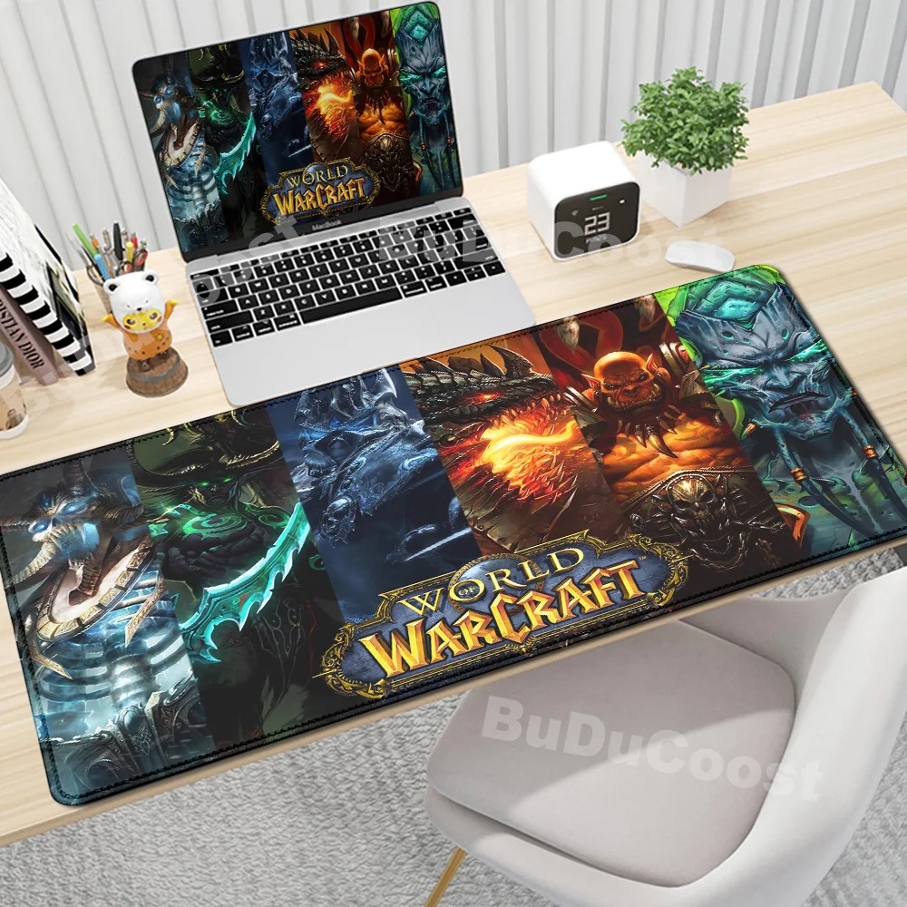 

Anime World of Warcraft Deskmat Gaming Mouse Pad Computer Accessories XXL Lock Edge keyboard Mice carpet Gamer Mause Office Mats