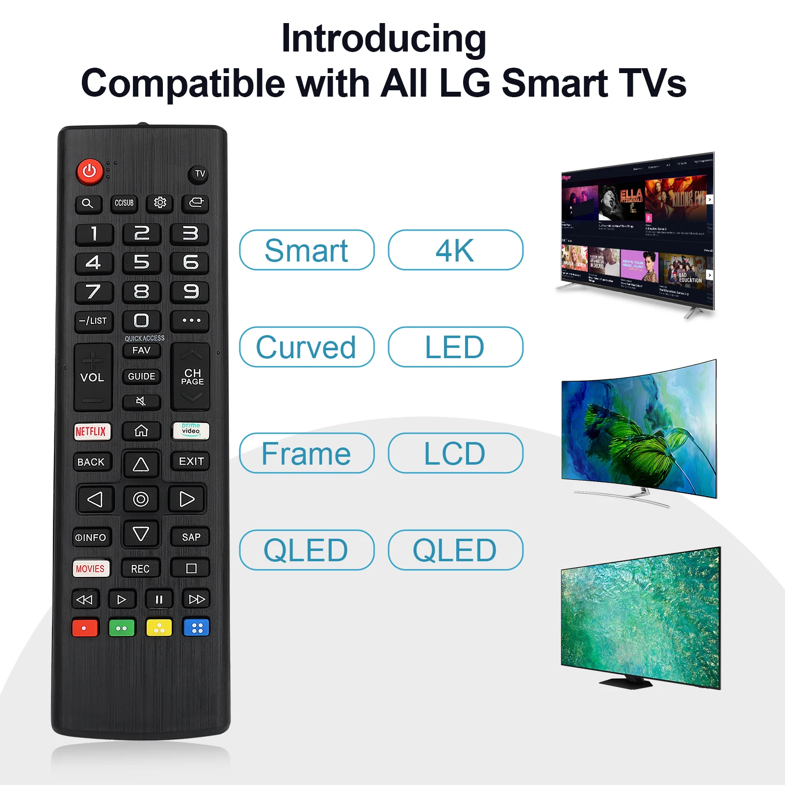 Tv Remote Control Akb 75675304   For Lg Smart Tvs Compatible with Tv Models 32Lm5620Bpua 32Lm570Bpua 32Lm620Bpua 32Lm630B
