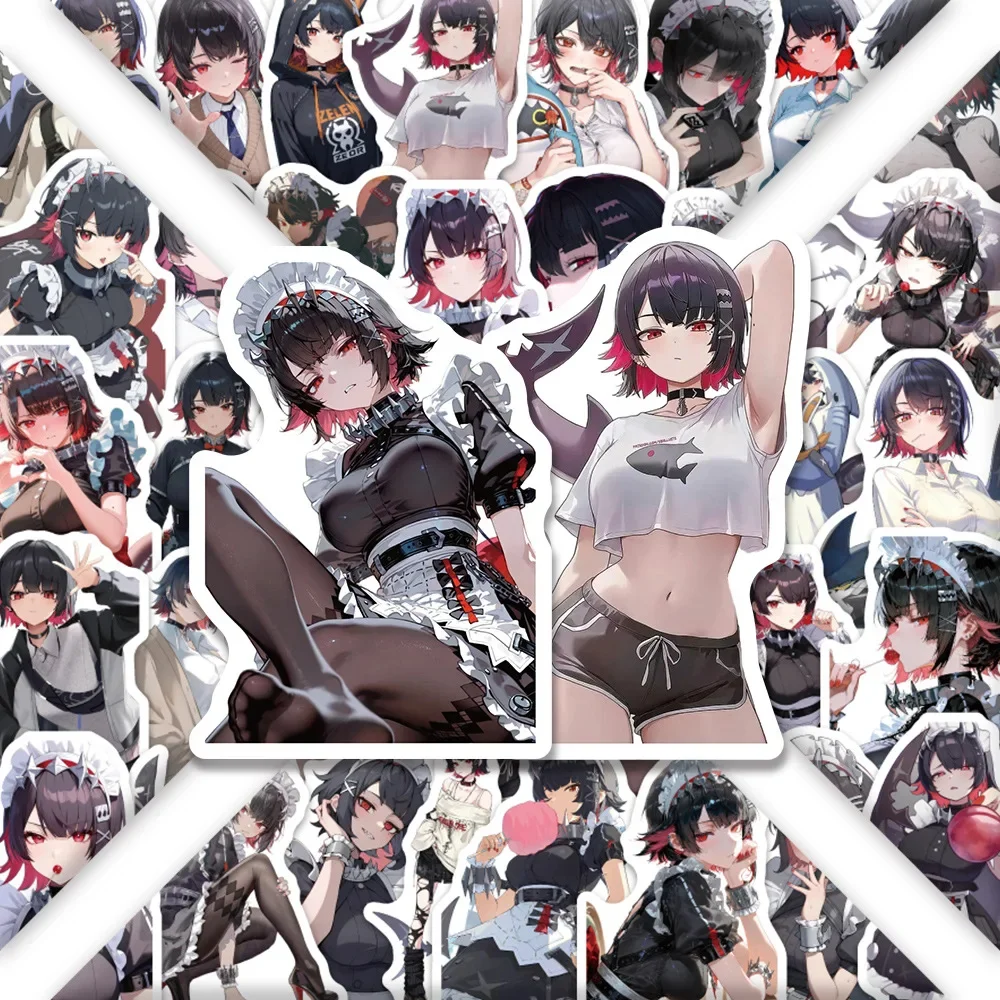 

60Pcs Anime Game Zenless Zone Zero Graffiti Stickers Cosplay Character Ellen Joe Q Version Decals Phone Water Bottle Helmet DIY