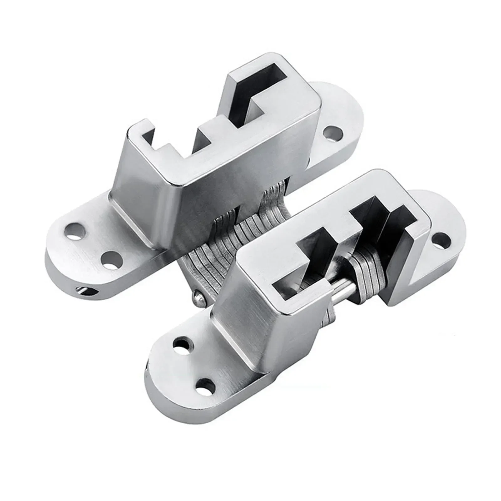 

1pcs Concealed Cross Hinge Folding Door Hinges Invisible Door Hardware For Cabinet Cupboard Window Furniture Wooden Boxes