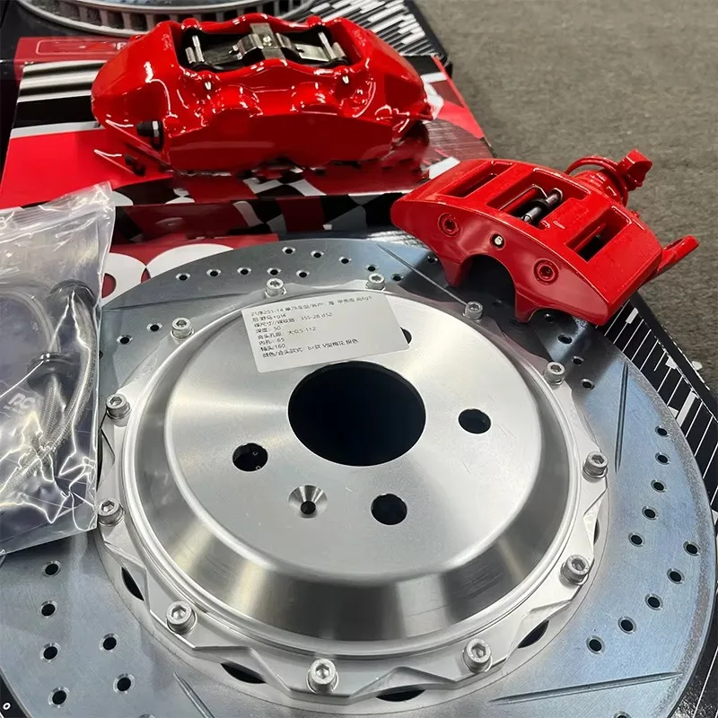 Front 6Pot and Rear 4Pot Brake Caliper Kit with Cable Handbrake Conversion Upgrade Kit for Beetle Factory Direct Custom