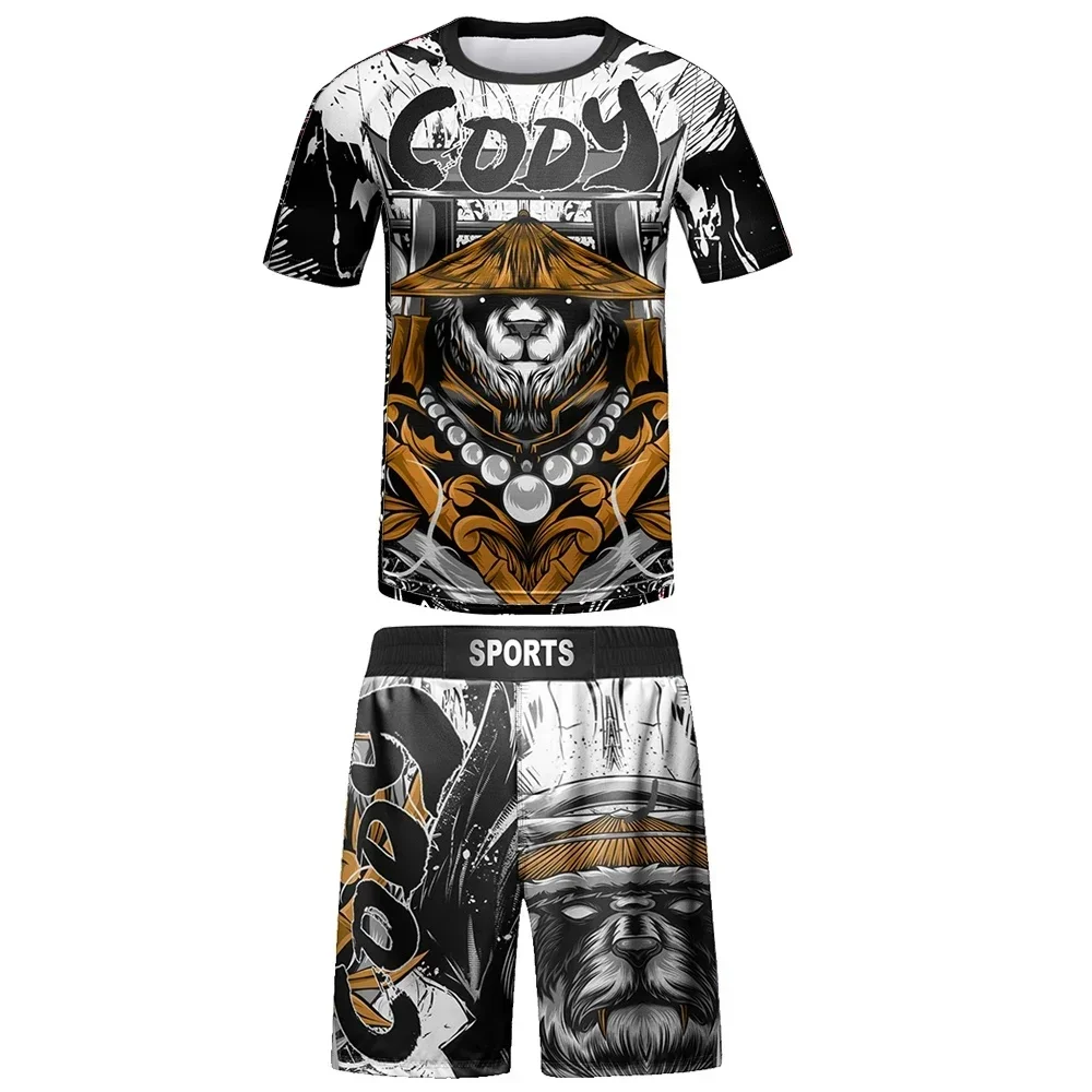 2026 new selling children's MMA jerseys, Brazilian Jiu Jitsu anti injury clothes, boys' and girls' sets, boxing T-shirts, shorts