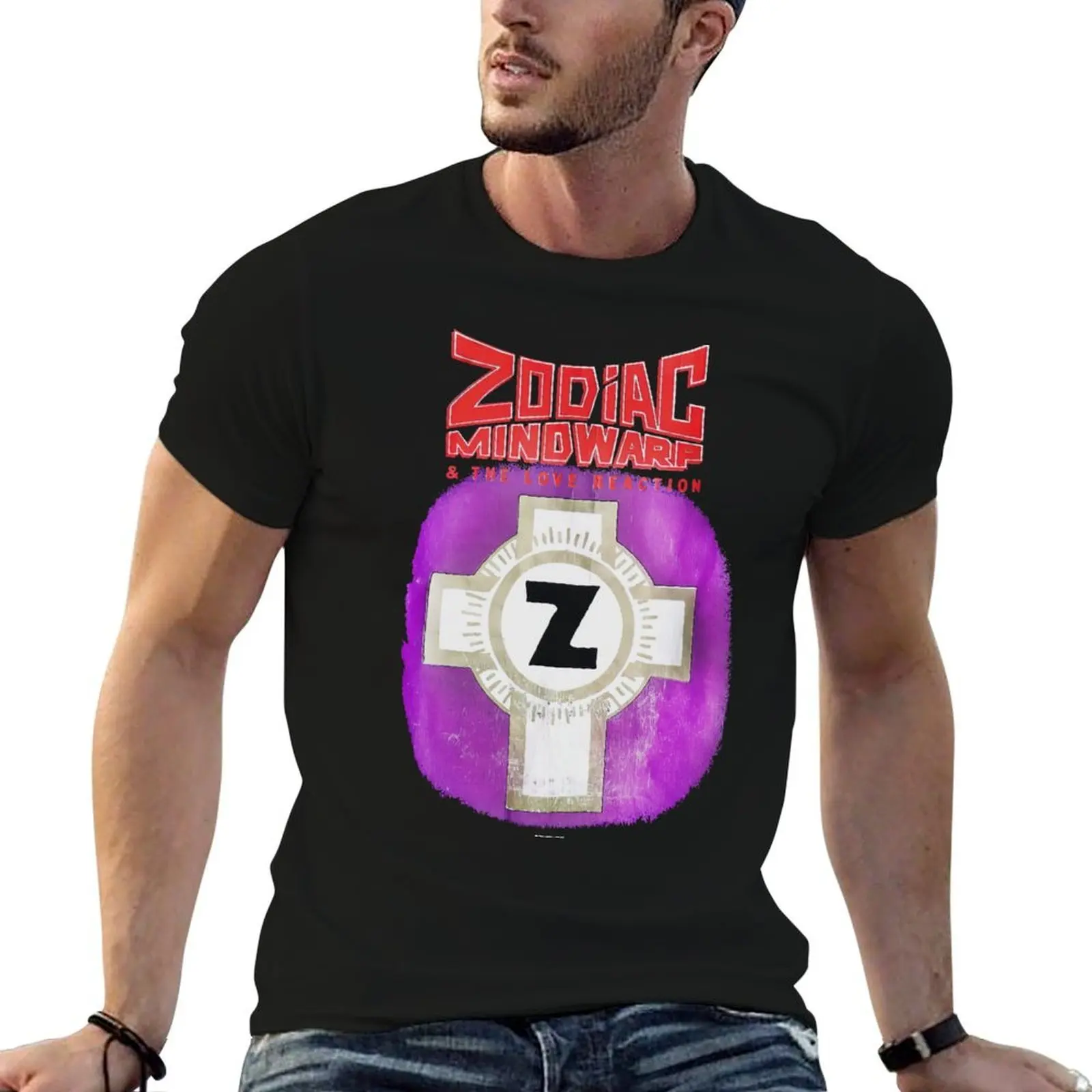 

Zodiac Mindwarp Love Reaction 1988 Tour T-Shirt t shirts for man graphic vintage cotton t shirt pack T-Shirt