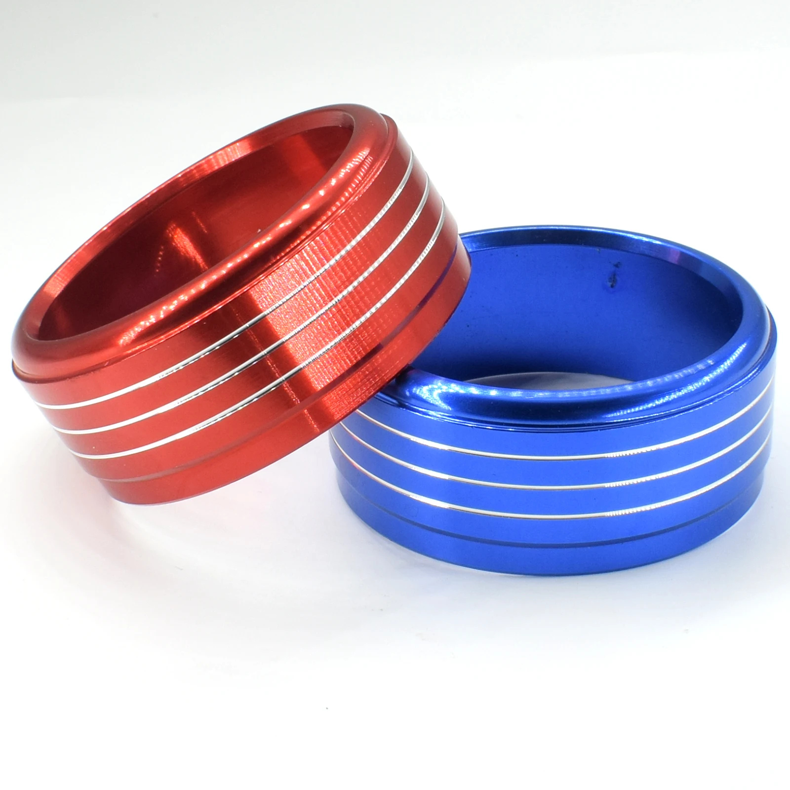 AC Knob Ring Adjustment Knob Cover For Subaru XV Crosstrek Forester Impreza Wagon Levorg WRX STI Climate Control Red Blue Heater