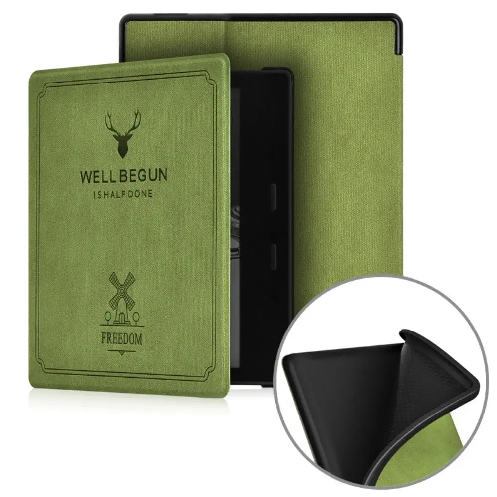

9/10th Generation Smart Cover PU Leather Auto Sleep/Wake 7 inch eReader Folio Case Shockproof Soft for Kindle Oasis 2/3