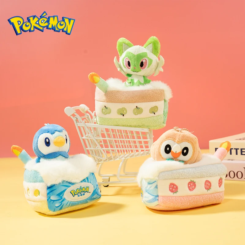Pokemon série doce sonho bolo brinquedo de pelúcia chaveiro colecionável macio recheado chave titular dos desenhos animados & bonito presente natal menina kawaii