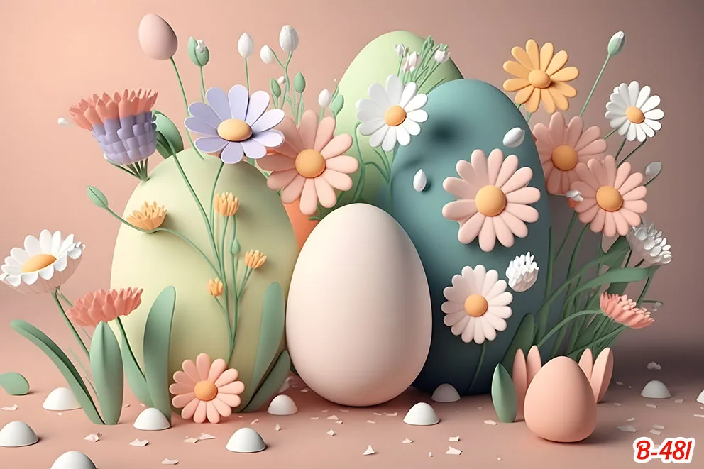 용수철 토끼 토끼 잔디 배경 베이비 샤워 파티 장식 배너 스튜디오 사진 촬영용, 행복한 부활절 배경