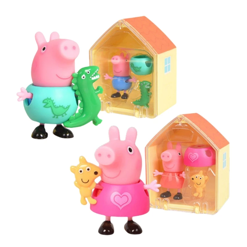 Peppa Pig Animation Dervatives Doll George Dinosaur Action Figures Cute anime figure Girls Party Toys Ornaments Boys Toy Gifts