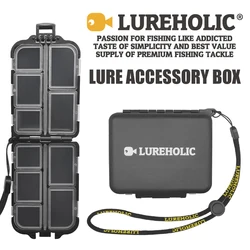 LUREHOLIC Lure Accessory Box Storage for snaps swivels hooks lead sinkers tungsten weights split rings spoons small baits