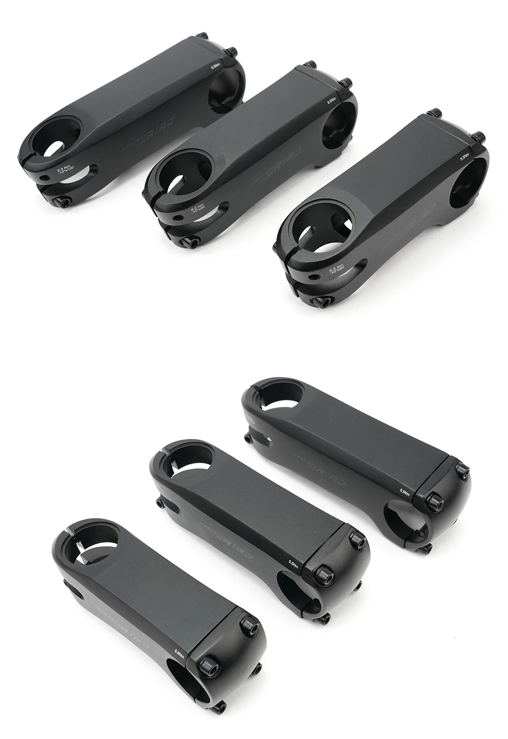 RIRO Fahrrad-Vorbau mit versteckter Kabelführung 28,6/31,8 mm, leichter Aluminiumlegierung, geschmiedeter CNC-Vorbau mit Abstandshaltern, interne Kabelführung für Rennräder – Detail 13