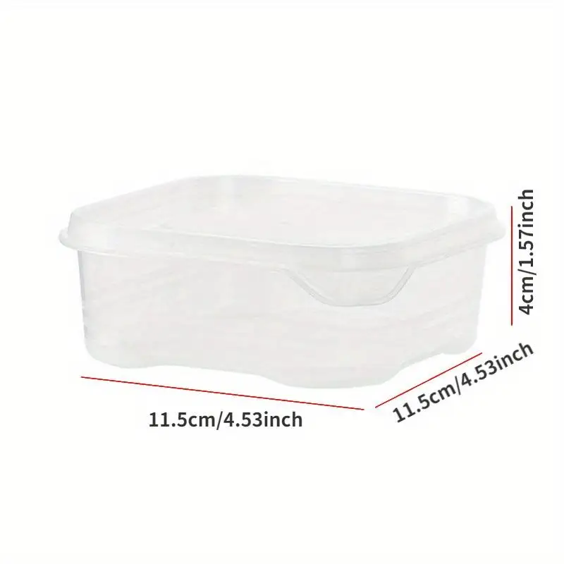 5pcs Set Clear Refrigerator Storage Boxes for Fruits Vegetables Meat Onion Ginger Organizer