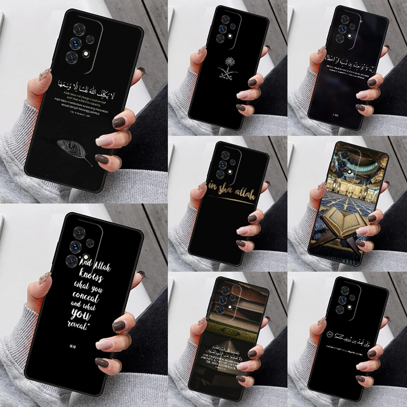 Arabic Quran Islamic Quotes Muslim Phone Cases Funda For Samsung Galaxy A13 A53 A73 A12 A22 A32 A52 A51 A71 A80 A91 Coque