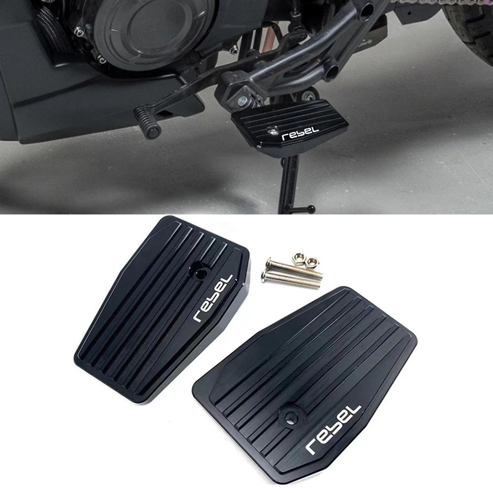 

Rebel500 Footrest Motorcycle Billet Wide Foot Pegs Pedals Rest Footpegs For Honda CMX500 Rebel CMX 500 300 Rebel500 2017-2023
