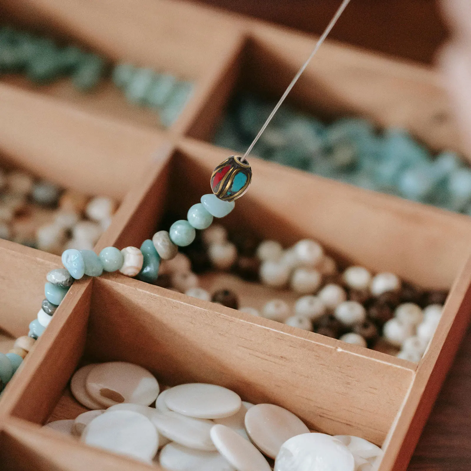 

10Pcs Nepal Handmade Buddha Beads Turquoise Spacer for Jewelry Making DIY Crafts Fashionable Contemporary Style