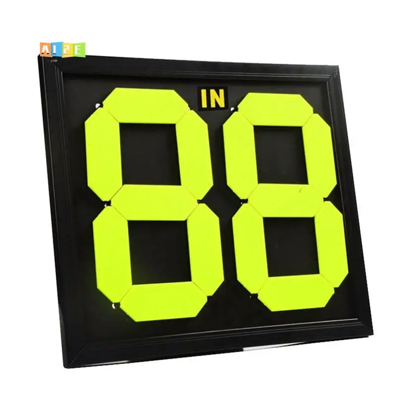 A12E-Football Soccer Substitution Card Board For Competition Practice Double-Sided Display 2-Digit Substitution Card
