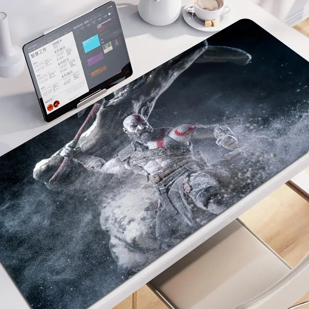 Xxl Mauspad God of War Gaming Zubehör Tastatur Computer Teppich Spiel Schreibtisch Matte 90x40cm Große PC Gamer Schrank Tisch Mousepad