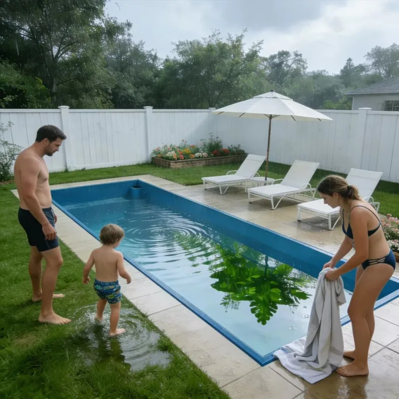Customized Fiberglass Acrylic Window Pool Swimming Outdoor Above Ground Pool Prefabricated Container Swimming Pool