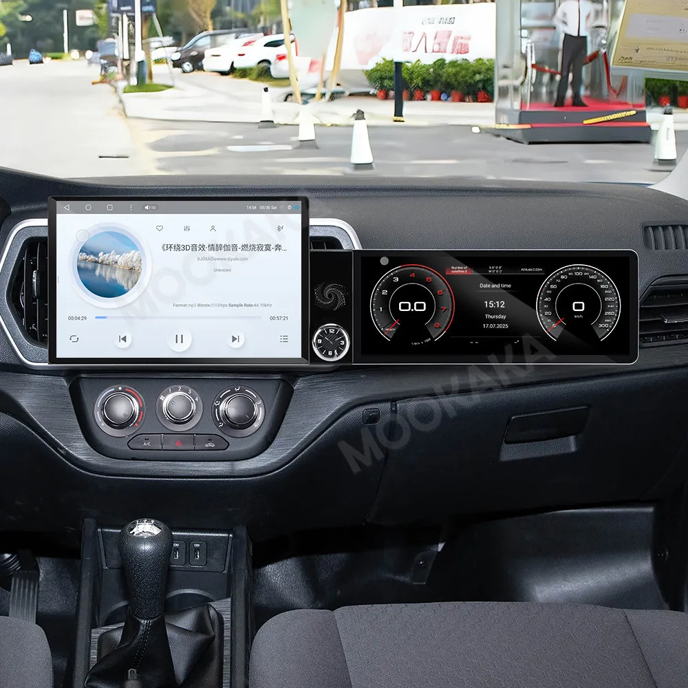 Android Radio For Changan Ruixing M60 2023~2025 Dual Screen GPS Multimedia Navigation Car Stereo Receiver player IPS Head Unit