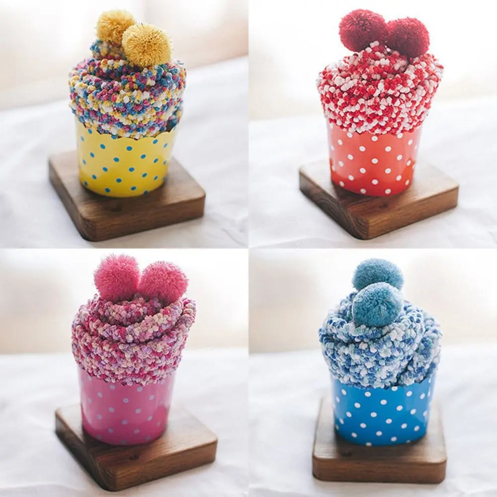 Fashion Extra Thick Home Socks Coral Velvet with Gift Box Coral Fleece Socks Half Side Colorful Cake Socks Home
