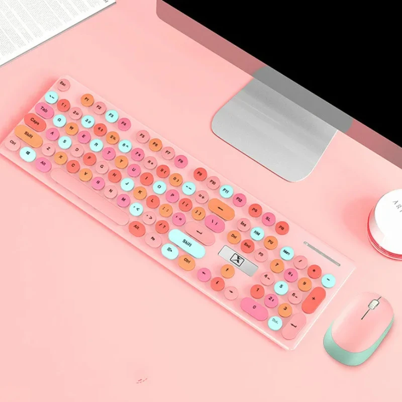 Silent Wireless Port Red Keyboard and Mouse Set N620 Wireless Keyboard and Mouse Suit Office Business Home