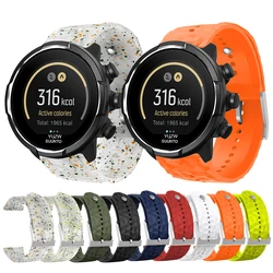 24mm Silicone Sports Band for Suunto 7 9 Baro D5 Spartan Wrist hr Watchband Bracelet Accessories Replacement Smart Watch Strap