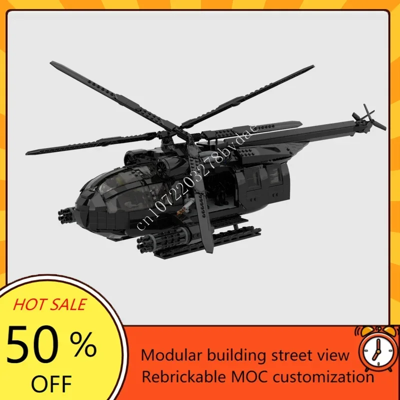 2491PCS MOC Custom Arctokopter Plane Model Puzzle DIY Assembled Aircraft Educational Creative Adult's Birthday Xmas Toy Gift