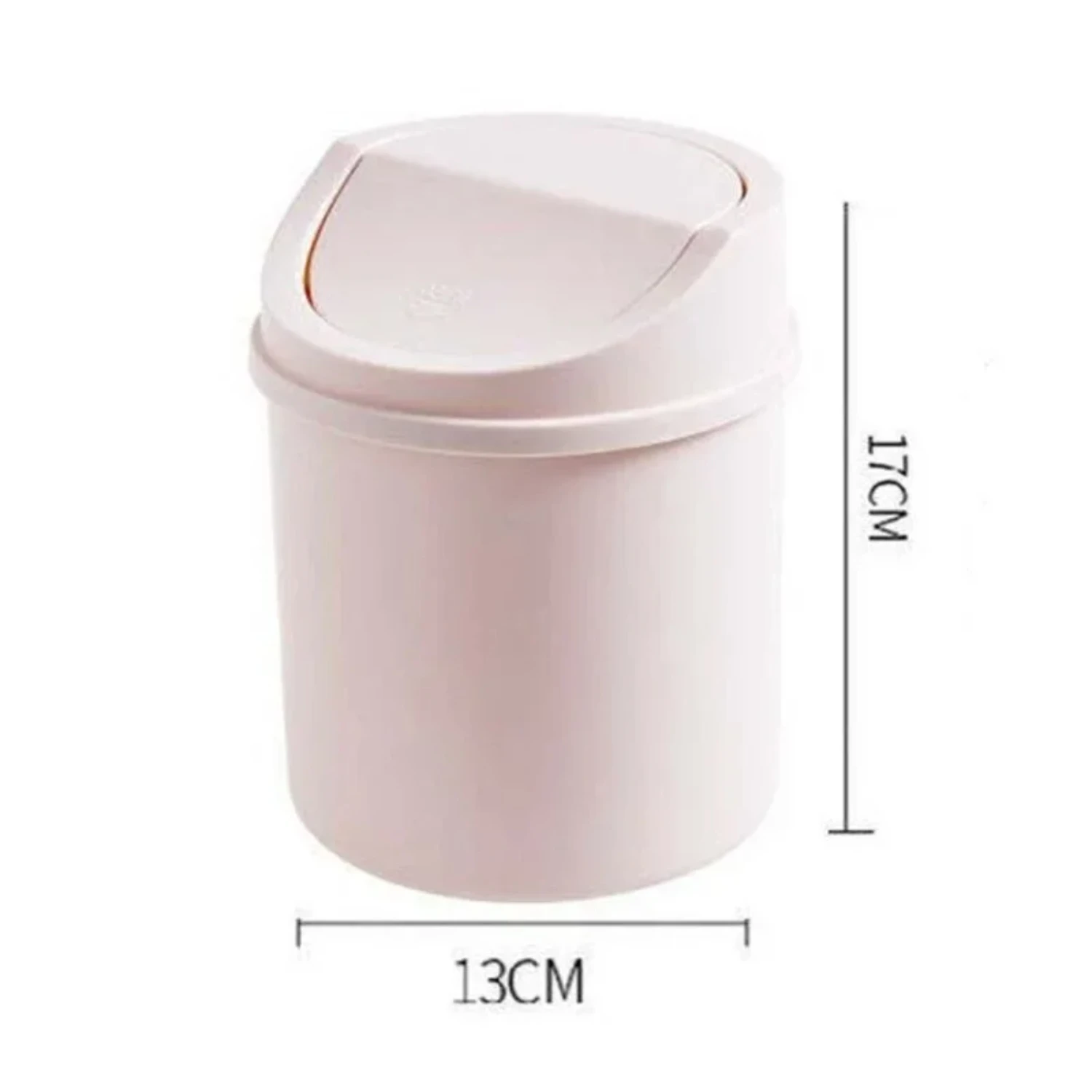 Mini Waste Bin Trash Can Desktop Garbage Basket Table Roll Swing Lid Small Scissors Pencil Household Office  Accessories