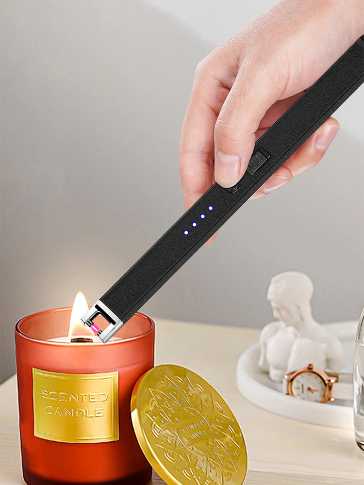 Kitchen Electronic Pulse Lighter Aromatherapy Candle Arc Igniter Type-C Fast Charging Ignition Gun Bbq Men Outdoor Camping Tool