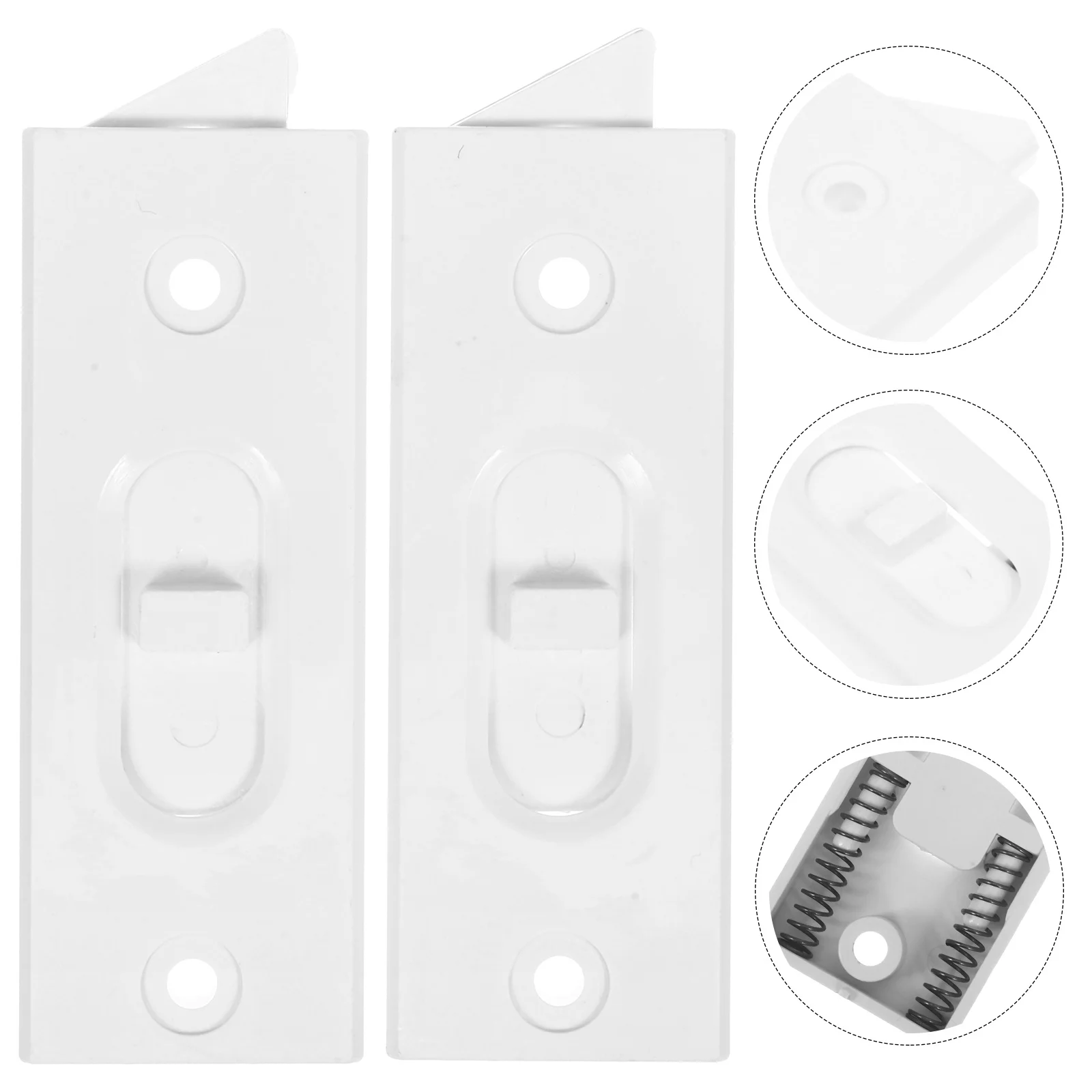 

1Pair Window Latch Locks Plastic Tilt Latch for Upward Opening Windows Adjustable Positioning Limiters Support Security