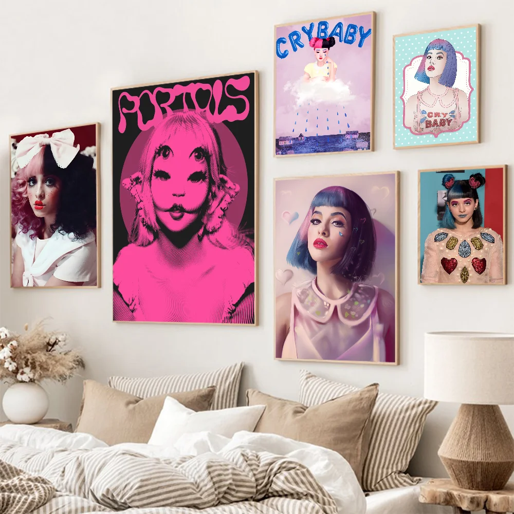 Melanie Martinez Singer Crybaby Music Album Anime Posters Sticky HD Quality Wall Art Retro Posters For Home Kawaii Room Decor