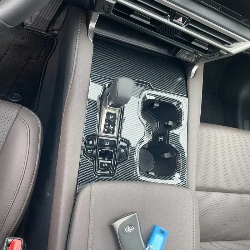 For Lexus RX 350h 450h 500h 2023 2024 carbonfiber Window Switch Rear Seat Air Condition Gear Shift Panel steering wheel Cover