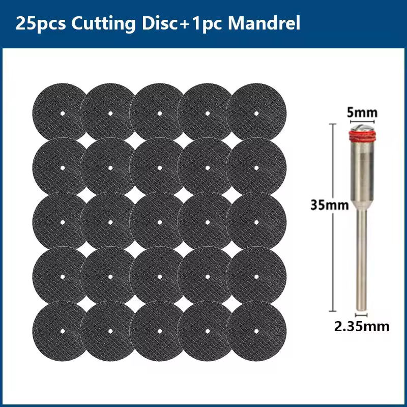 CMCP 32mm Abrasive Cutting Disc With Mandrels Grinding Wheels For Dremel Accesories Metal Cutting Rotary Tool Saw Blade - Image 17