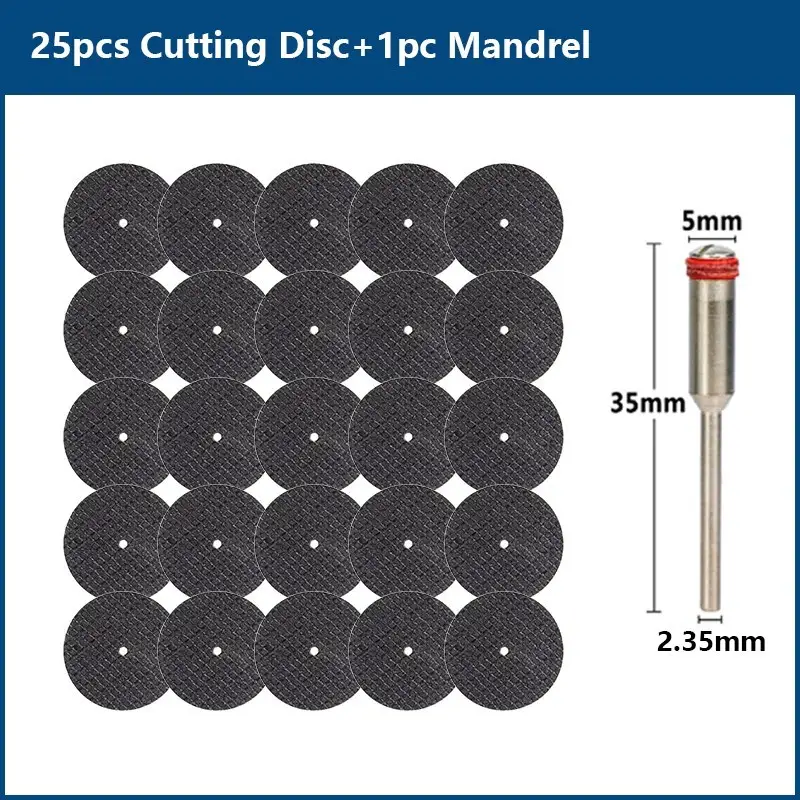 CMCP 32mm Abrasive Cutting Disc With Mandrels Grinding Wheels For Dremel Accesories Metal Cutting Rotary Tool Saw Blade - Image 17