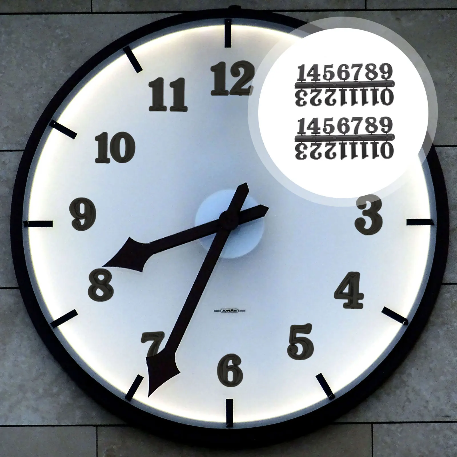 

6Pcs Clock Numerals Repair Kit Digital Number Parts for Wall Bell Clock DIY Replacement Accessory Hands Replacement Parts