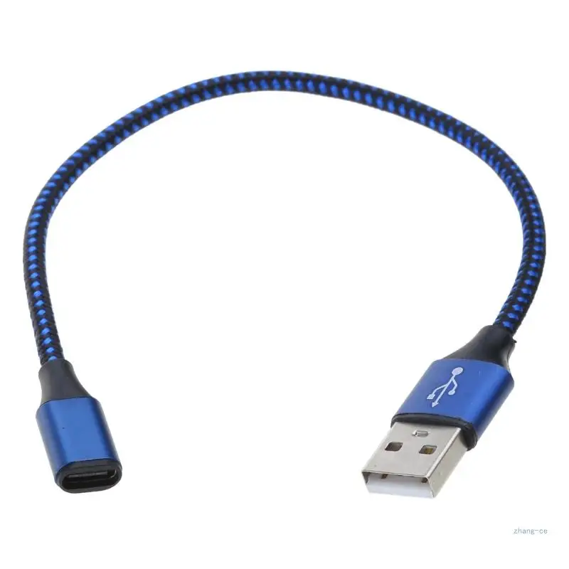 USB C Extension Cable Type C Female to USB 2.0 Male Extender Converter Data Transfer Adapter for Phone Laptop