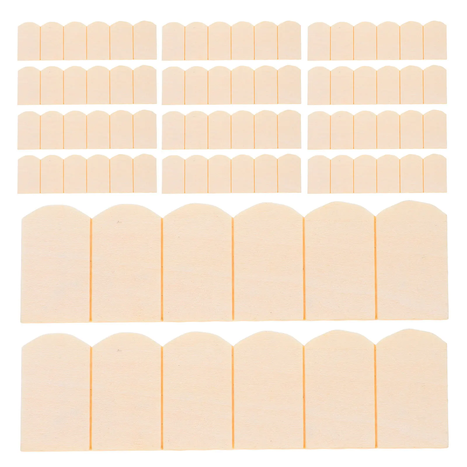 Carreaux de toit pour maison de poupée, échelle 1/12, écailles de poisson, lanières en bois pour bricolage, ensemble de construction de peinture, accessoires de toiture miniatures, 48 pièces
