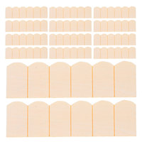 48pcs Dollhouse Roof Tiles 1/12 Scale Fish Scale Wooden Shingles For Diy Painting Building Set Miniature Roofing Accessories