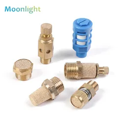 Brass Muffler BSL Male Thread Air Exhaust Muffler Pneumatic Air BSLM Pneumatic for Solenoid Valve PSLL