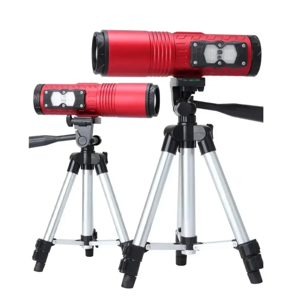 مصباح LED فائق السطوع مصباح يدوي USB قابل لإعادة الشحن 4 مصدر ضوء زوومابلي مقاوم للماء في الهواء الطلق الصيد الصيد الشعلة #2