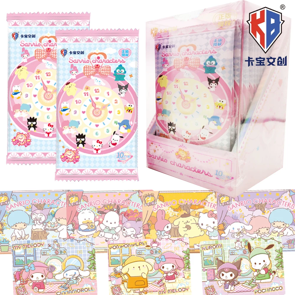 

KABAO Sanrio Characters Collection Cards Pompompurin Hello Kitty Leisure Holiday Time Anime Peripherals Cards Kids Favorite Gift