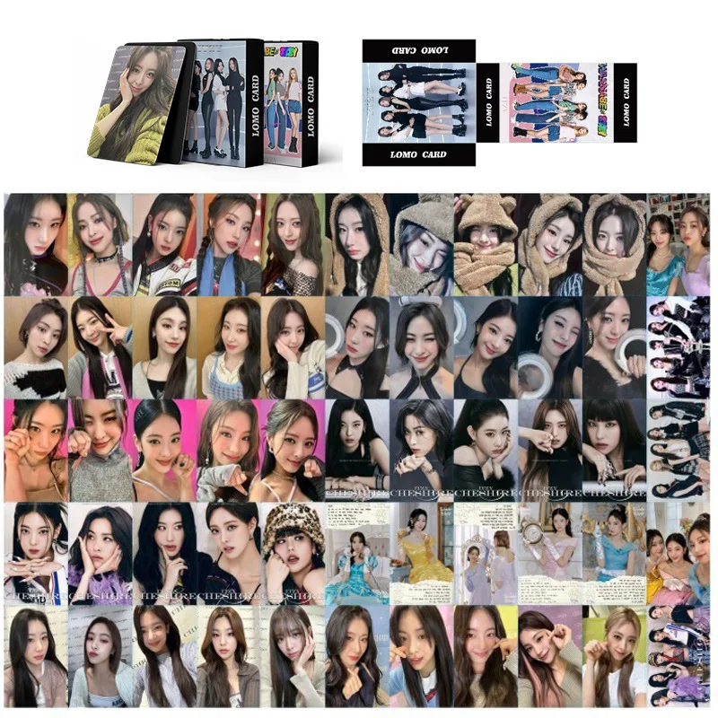 55Pcs/Set Kpop Idol ITZY Lomo Cards New Album Kill My Doubt Photocards HD Print Card Girl Group Fans Gifts Collection