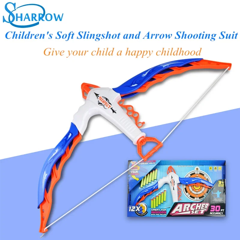 

Environmentally friendly plastic Children's Soft Slingshot and Arrow Shooting Suit Bring joy to children