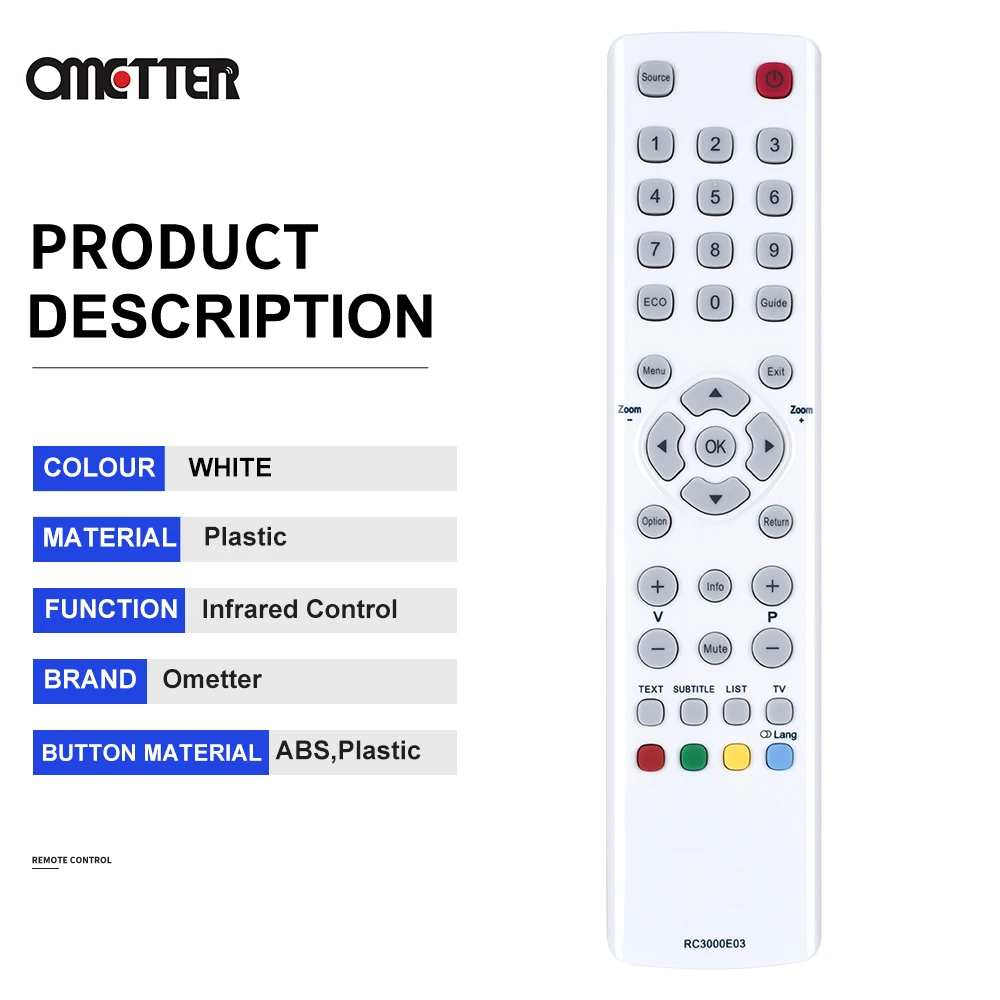 Suitable for TCL TV Remote Control RC3000E03 RC3000L02 RC3000M01 RC3000M13 RC3000N02 RC3000M11