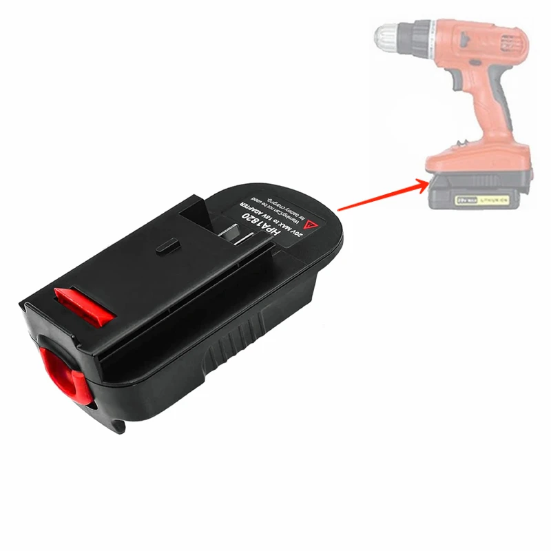 Do Black Decker/Stanley/Porter Cable 20V Max Lithium Battery Convert Adapter HPA1820 Do Black Decker 18V Ni-Mh Tools