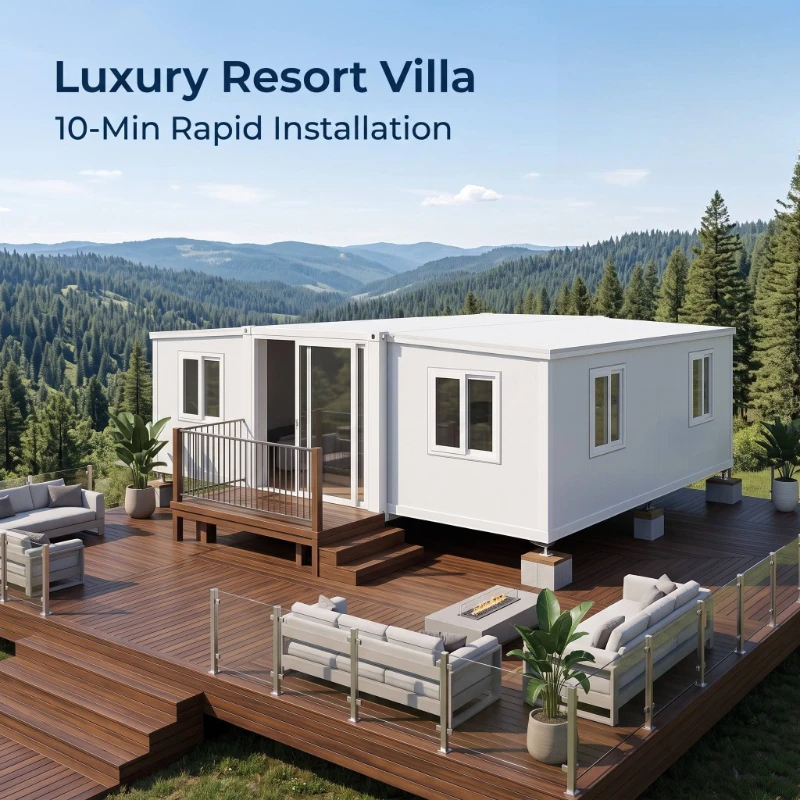 Luxury Movable 40ft Expandable Container Home Capsule House with Bedroom Modern Design Customizable Prefab Space