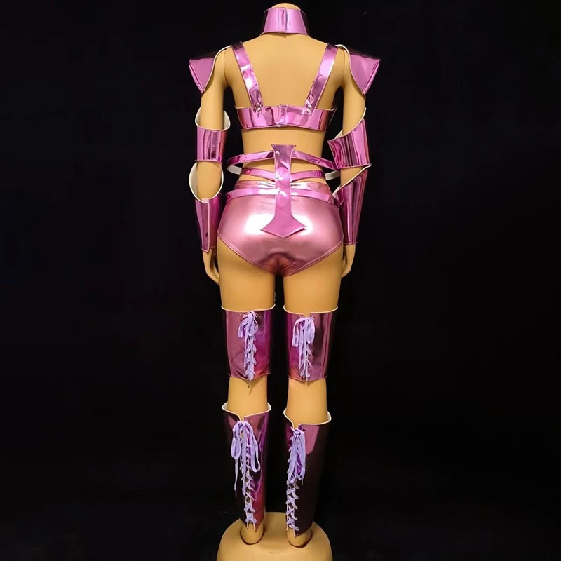 ชุดคาร์นิวัลดรากควีนสำหรับผู้หญิง ชุดแฟนตาซีเลเซอร์สำหรับฮาโลวีน ชุดแสดงบนเวที ชุดโกโก้สำหรับไนต์คลับ ชุดคลับแวร์สำหรับงานเทศกาล งานปาร์ตี้ ชุดแสดง yj631