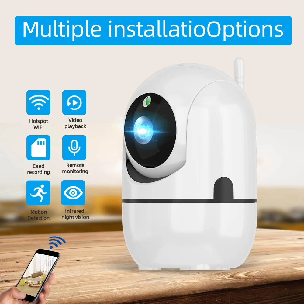 Ycc365 Plus Wifi Camera 1080P HD Security Protection With Baby Monitor Smart Home Auto Tracking Wireless Surveillance IP Camera