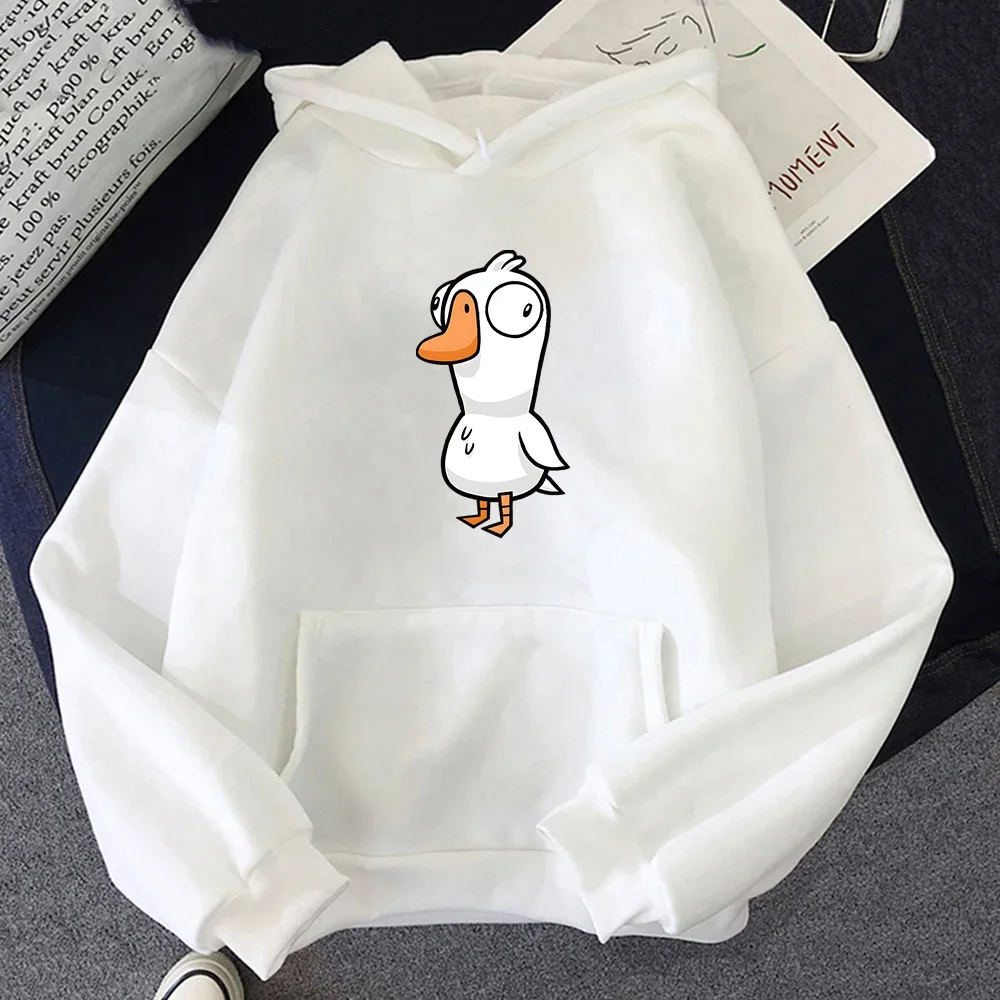 Goose Goose Duck Sweatwear Funny Cartoon Hoody Unisex Autumn Long-sleeve Fleece Hoodie Trendy Popular Sweatshirts Casual Tops