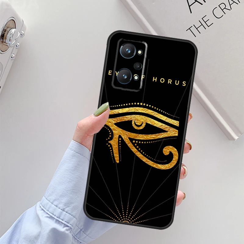 Sacred Eye of Horus Egypt Fresco For Realme 10 11 Pro Plus GT Neo 5 2T C21Y C30 C31 C33 C35 C55 OnePlus Nord CE 2 3 Lite Case