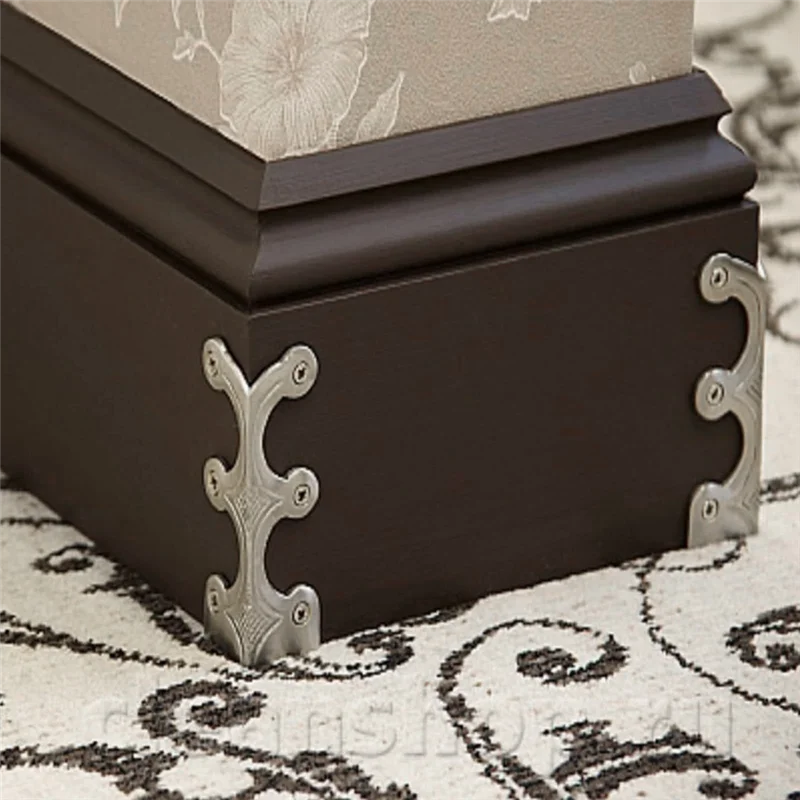 AB41-6szt Ochraniacze narożne do listew przypodłogowych Osłona mebli, Wielofunkcyjna osłona krawędzi, Do szafek stołowych